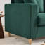 Corduroy Sofa Set with 2 Throw Pillows, Deep-Seated Upholstered Couch with Square Arms, Cosy Living-388862203-400945007