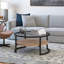 Table basse de style traîneau avec rangement Winston-1633344867