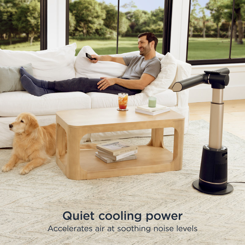 Ultra-powerful Bladeless Tower Fan, Charcoal