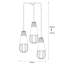Luminaire suspendu géométrique à 3 lumières Myrtle