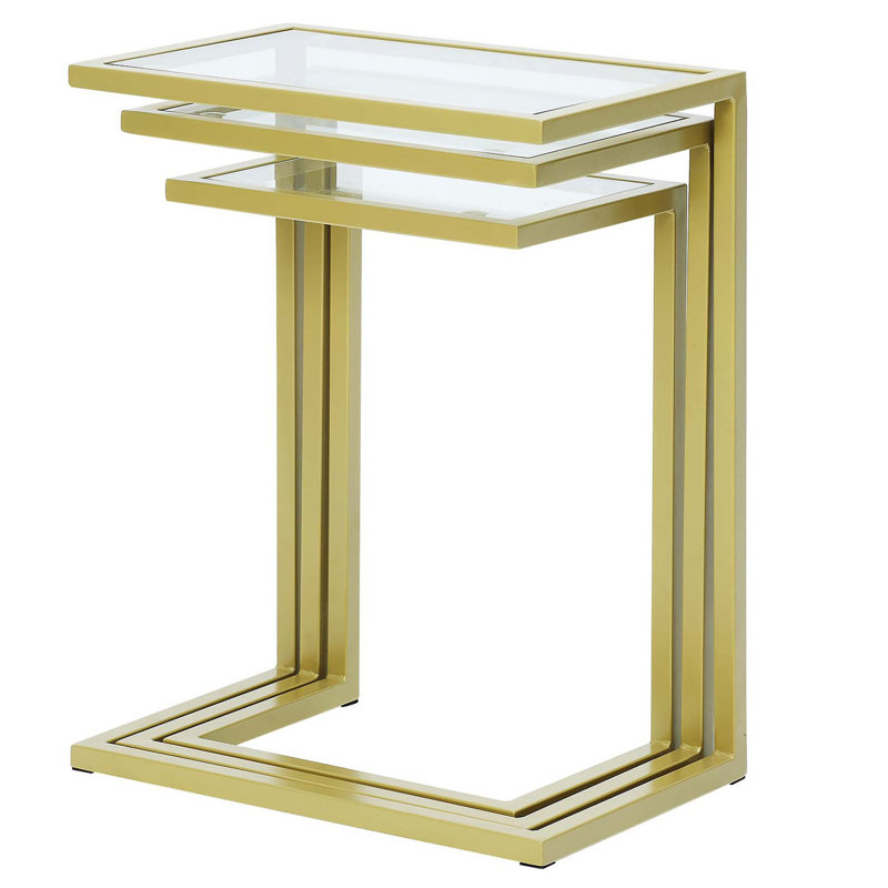 Tables gigognes en verre