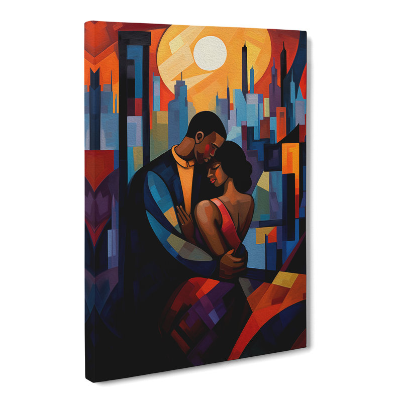 Lovers Modern - Wrapped Canvas, 50cm H x 35cm W x 3cm D