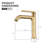 Single Hole Bathroom Faucet With Drain Assembly With Hot And Cold Water Switching-105782984