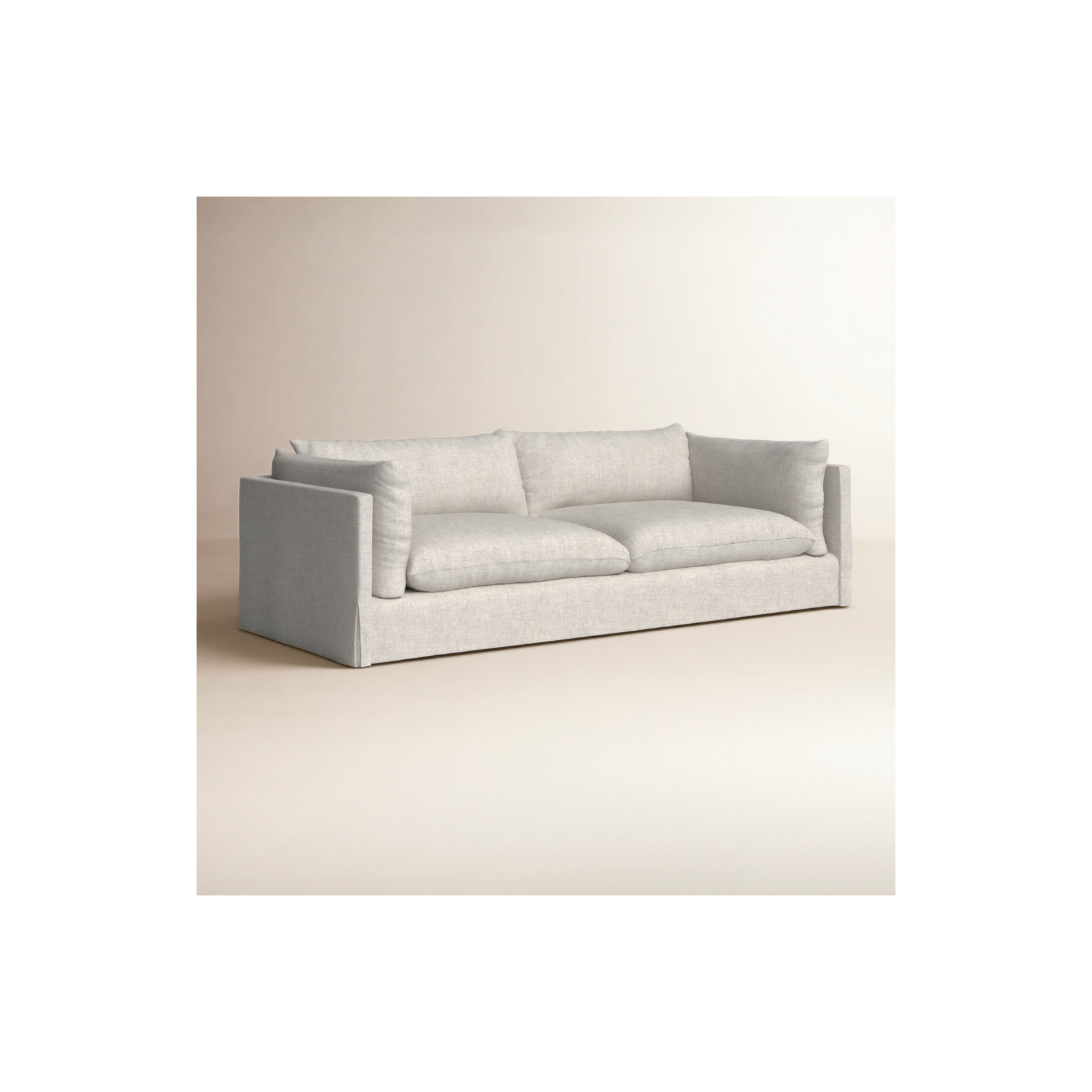 Rafferty 96.5'' Upholstered Sofa, Valley Nimbus Beige Linen, 96.5" W x 40" D x 30" H