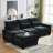 99'' Sectional Cloud Deep Seat Couch, Modern Comfy Chenille L Shaped Sofa For Living Room, Upholstered 4-Seats With Movable Ottoman-486648911