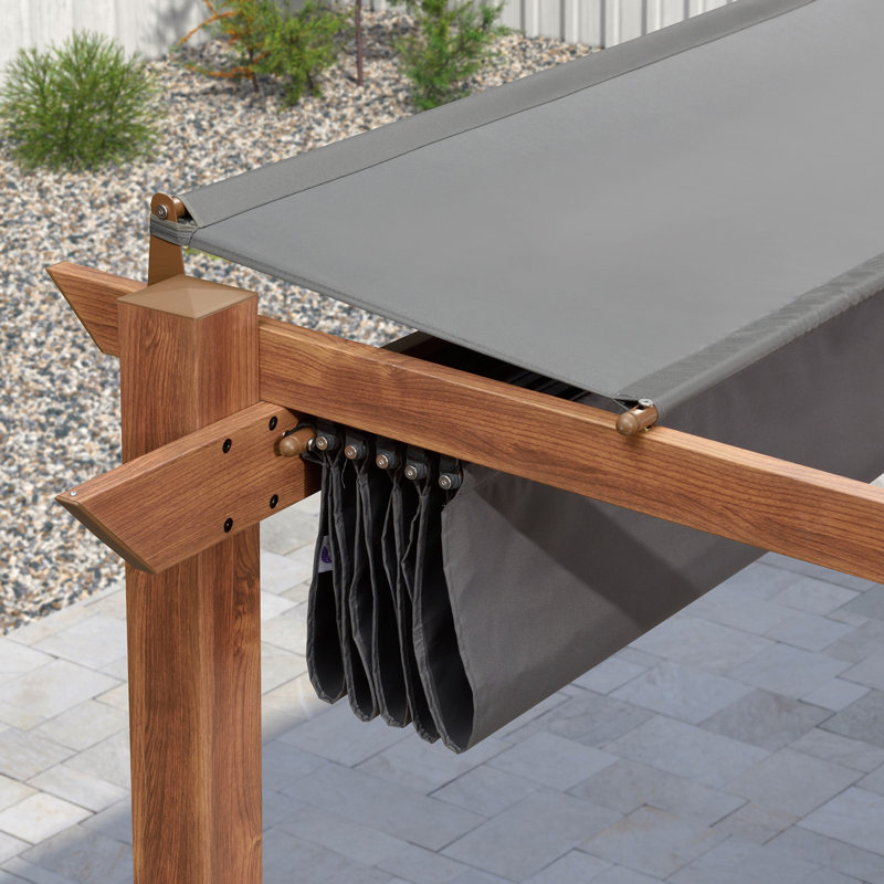 4m x 3m Aluminum Pergola, Grey