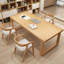 Bureau rectangulaire en bois massif Burlywood-909334893