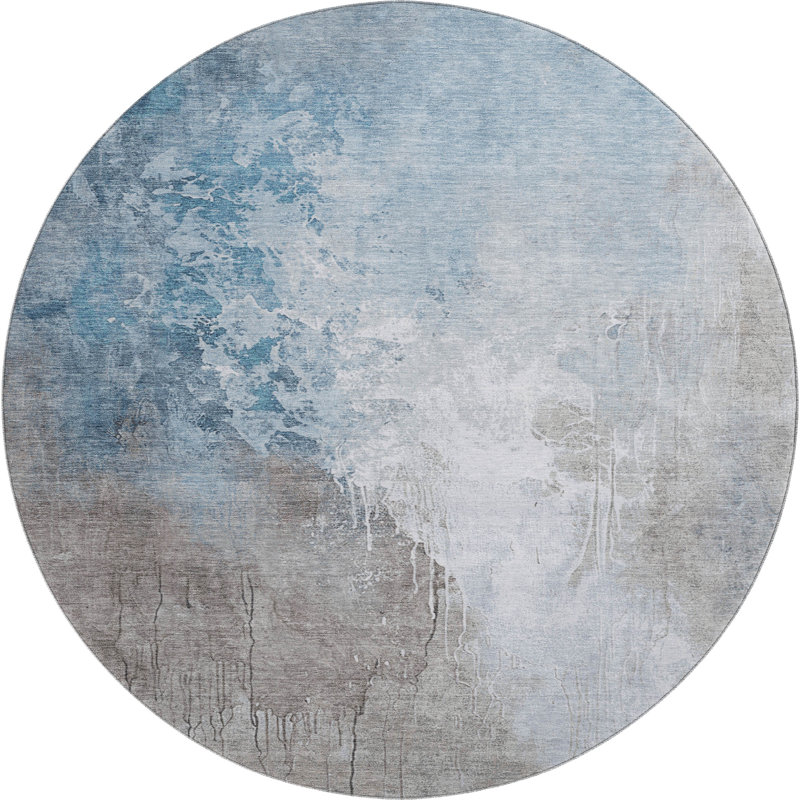 Premium Machine Washable Stallings AMF1842 Abstract Rug, Runner 2'3" x 7'6"