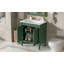 Bathroom vanity 30 inch luxurious bathroom vanity cabinet with ceramic sink basin, 30-inch, storage cabinet with soft close doors and solid wood legs