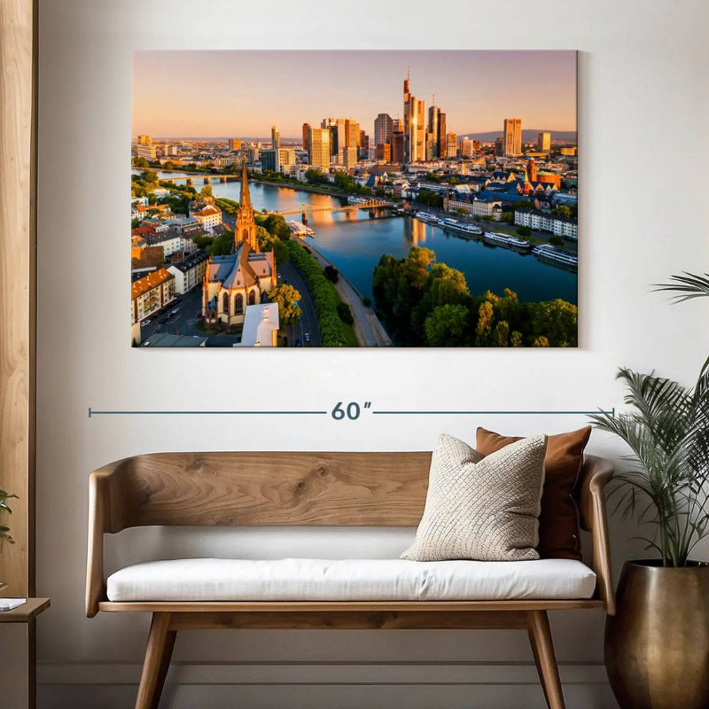 Nicci Frankfurt City Sunrise, 34'' H x 51'' W