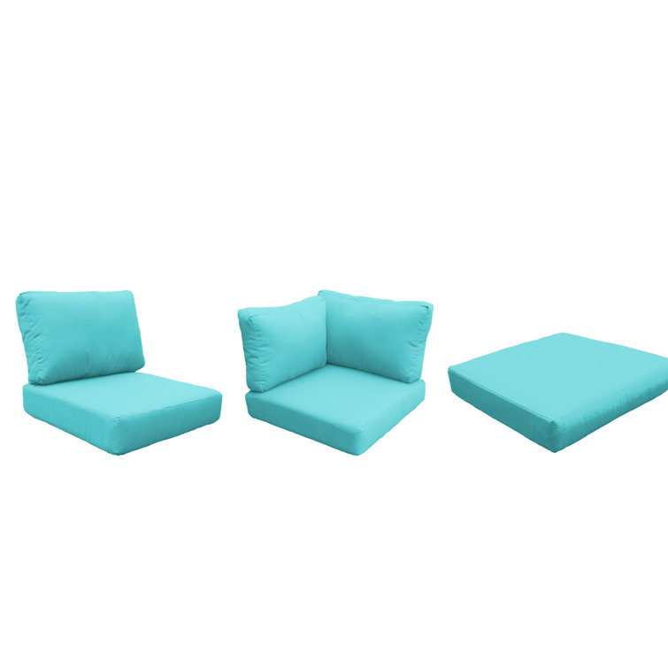 Ensemble de coussins d’extérieur 9 pièces miami