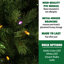 Foxtail 9' Green Pine Artificial Christmas Tree with 1250 Multi-Colored Lighs