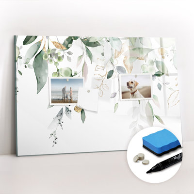Magnetic Glass Dry Erase Board Bulletin Board