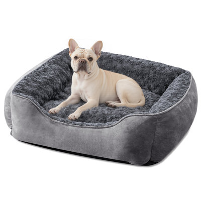 Rectangle Dog Bed for Large Medium Small Dogs Machine Washable Sleeping Dog Sofa Bed Non-slip Bottom Breathable Soft Puppy Bed Durable Orthopedic Calming Pet Cuddler