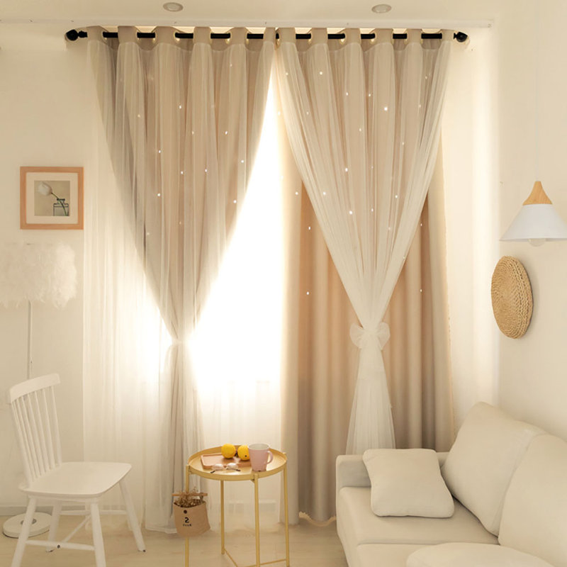 Evolett Room Darkening Curtain Single Panel, Yellow