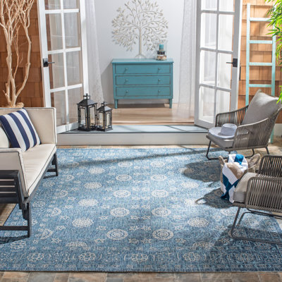 Courtyard Performance Southwestern Indoor/Outdoor Area Rug