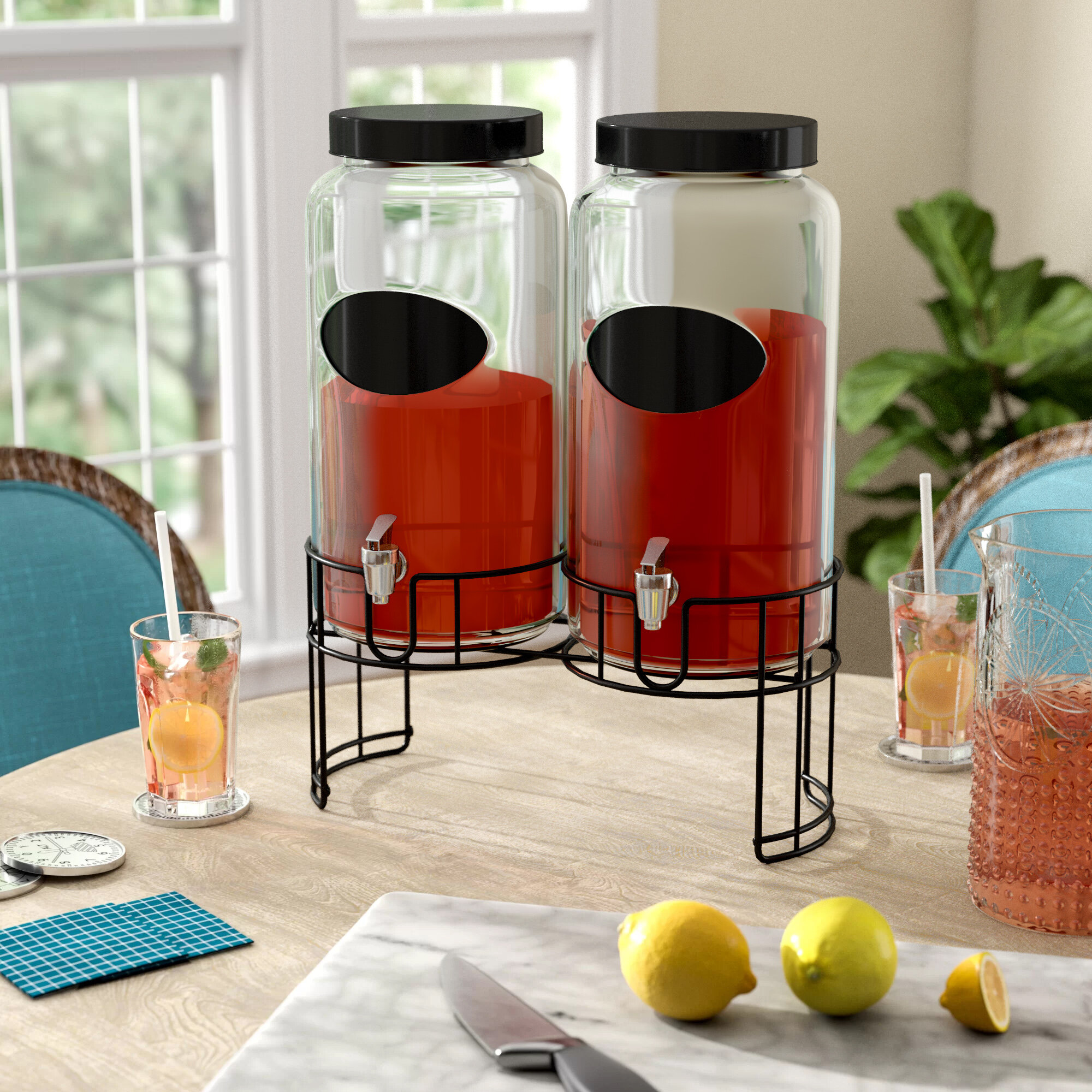 Beverage Dispenser With Spigot Drink Dispensers For Parties 3.9l Iced  Lemonade Juice Containers With Lids