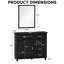 Miroir, tiroirs et armoire de rangement Remy Classic