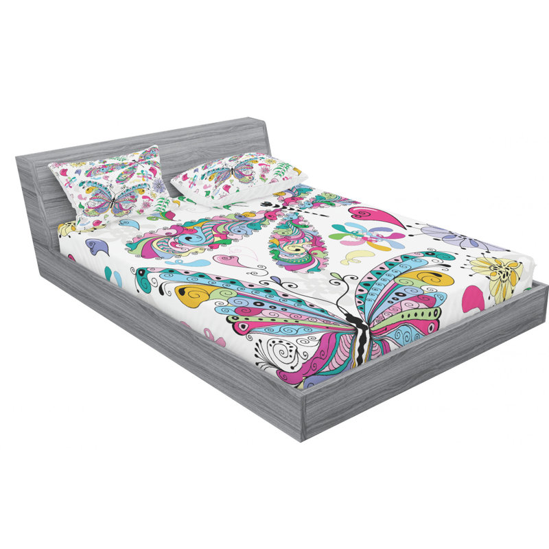 Microfiber Sheet Set, Full Sheet Set with Fitted Sheet