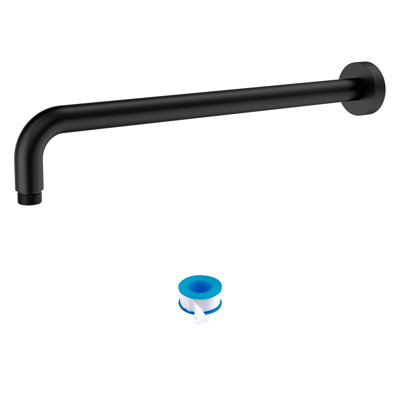 16" Shower Arm Wall Mounted L-Shaped Arm with Flange