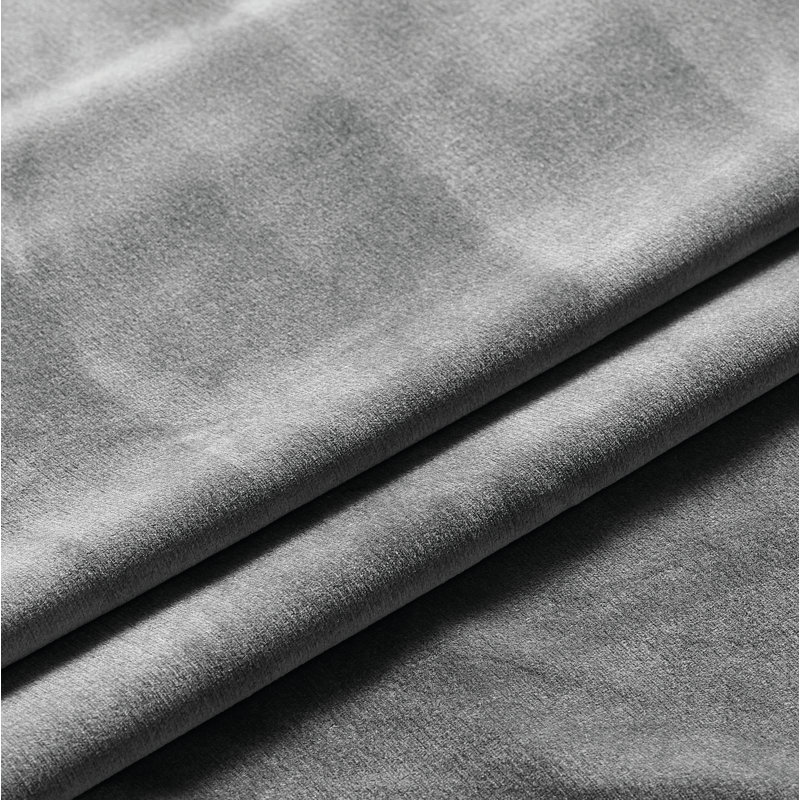 Panneau de rideau simple obscurcissant avec œillets Ciel, l 52" x L 95", argent