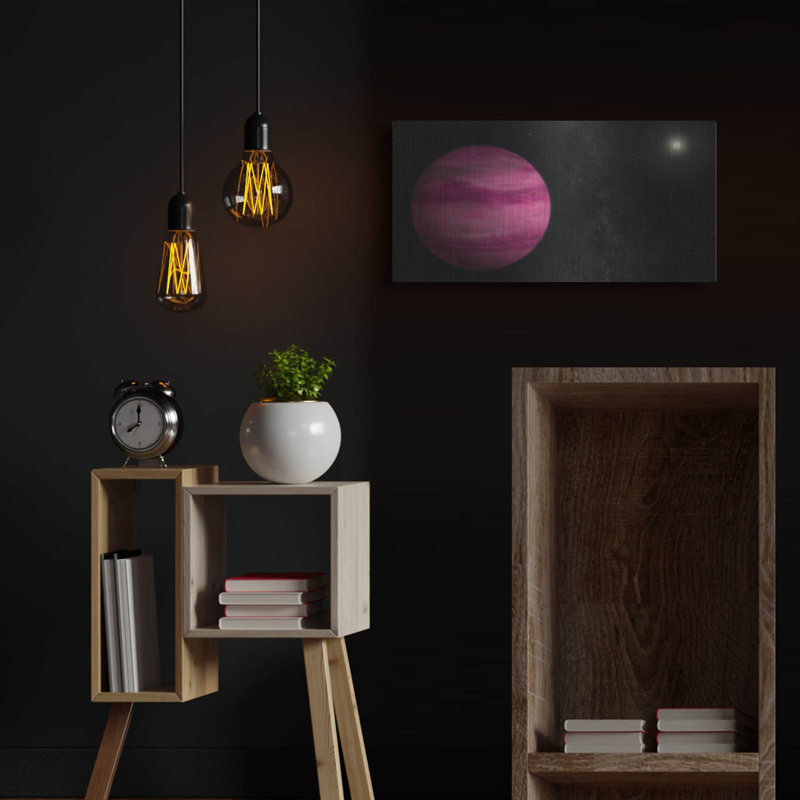  «Exoplanète Gj 504b» par la NASA, art mural en métal, 24 po x 12 po, H 12 po x l 24 po