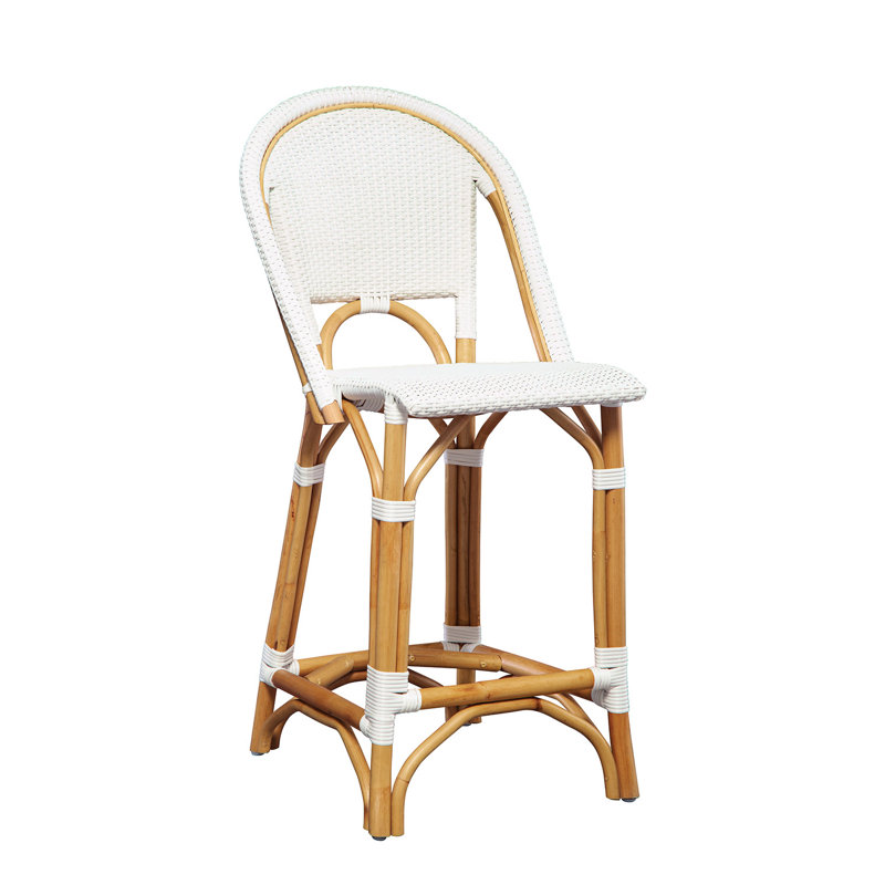 Tabouret de bar 30 po Wileen, Blanc, Counter Stool (26.5" Seat Height)