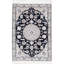 Navy Blue Silk & wool Nain 2'2"X3'1"