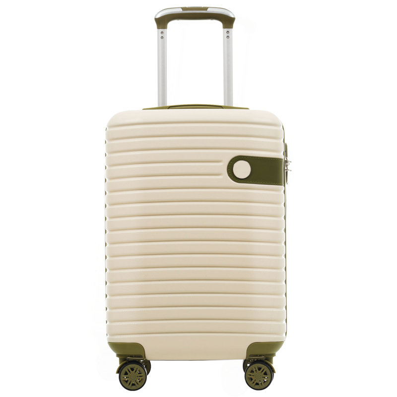 Ensembles de valises 3 pièces, valises de transport en plastique rigide à roulettes 22 po x 14 po x 9 po, approuvées par les compagnies aériennes, 20 pouces