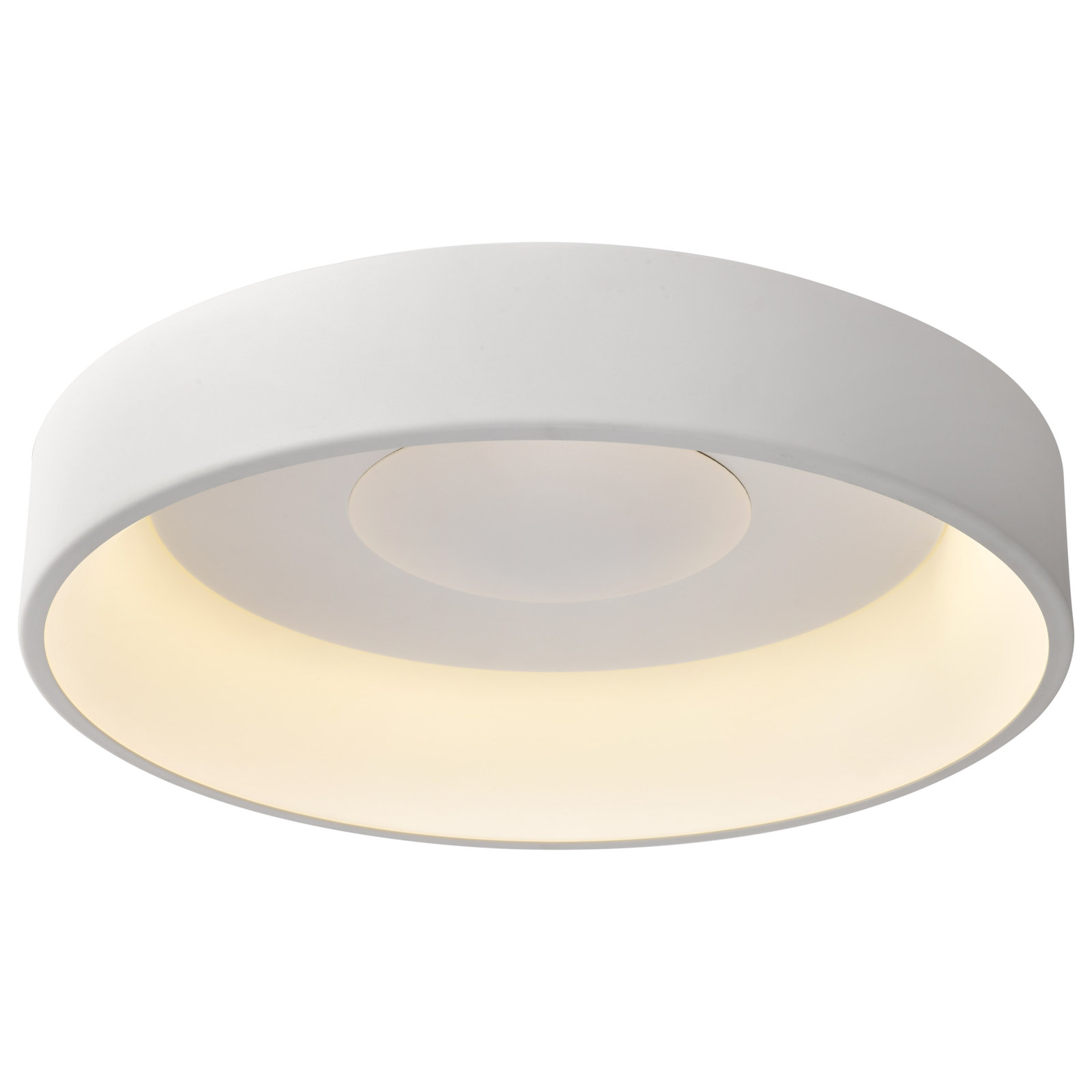 Lucien Single Light Flush Mount, White, 6" H x 6" W x 23.50" D