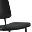 Chaise de salle à manger en métal Hayley avec dossier ergonomique en bois massif moulé et siège rembourré (ensemble de 2)-1115380405