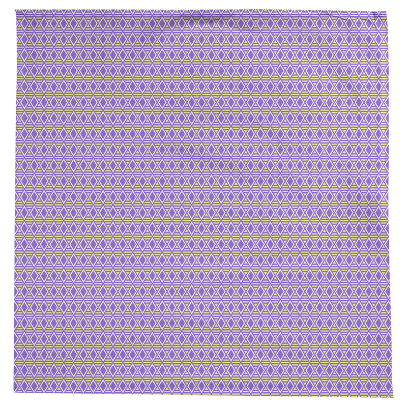 Leffel Geometric Diamonds Tablecloth, Purple/Yellow