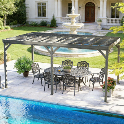 Pergola en bois, pavillon de vigne, pergola d'extérieur