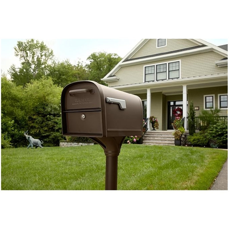 Boîte aux lettres boîte aux lettres verrouillable Oasis 360 avec 2 portes d'accès 6300RZ, très grand, bronze huilé