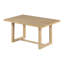 Ensemble de salle à manger rétro 6 pièces, table en bois de 152 cm avec piètement à tréteaux, 4 chaises et un banc pour cuisine/salle à manger-1220732546