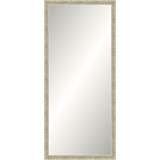 Distressed Antique Ivory Signature Mirror
