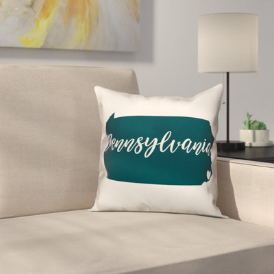 Pennsylvania Pride Square Throw Pillow