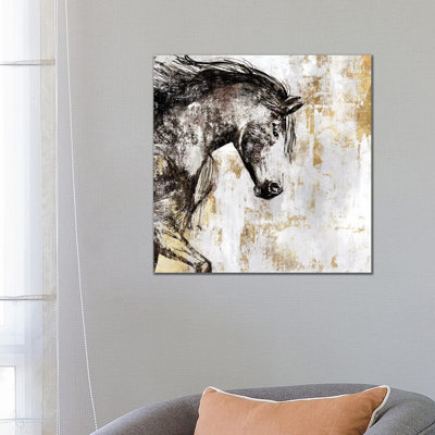 Equestrian Gold III - Wrapped Canvas Print