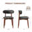 Maylon Upholstered Solid Wood Frame Side Chairs-1788348401
