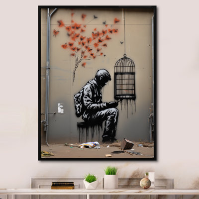 Black Urban Solitude Pop Street Art III - Pop Art Wall Art