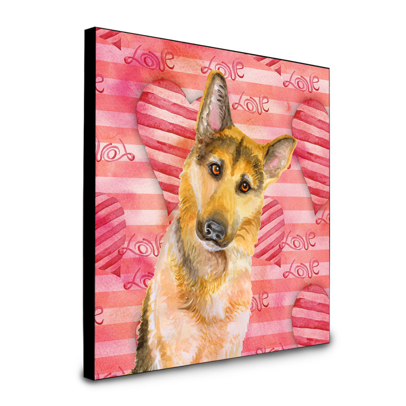 Panneau mural d’art Durflinger, Berger allemand 1
