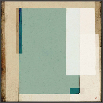 City Scape Aqua 1 Print by Marco Marella
