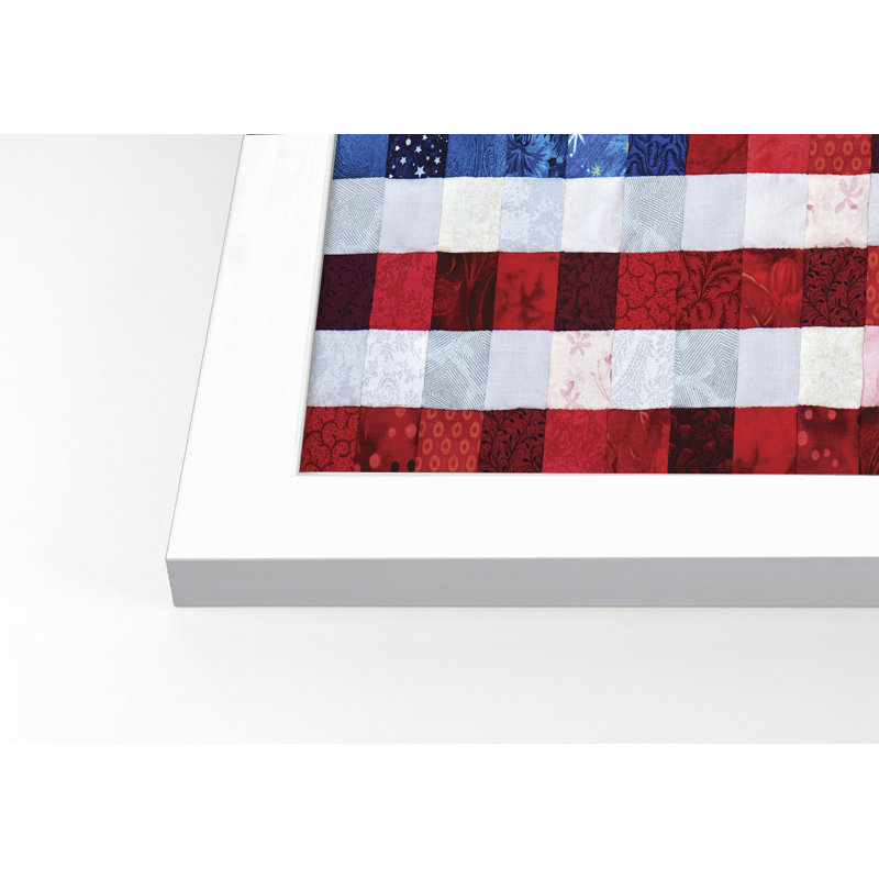 «American Flag Quilt», reproduction encadrée