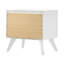 Table de chevet 2 tiroirs blanche Jizell