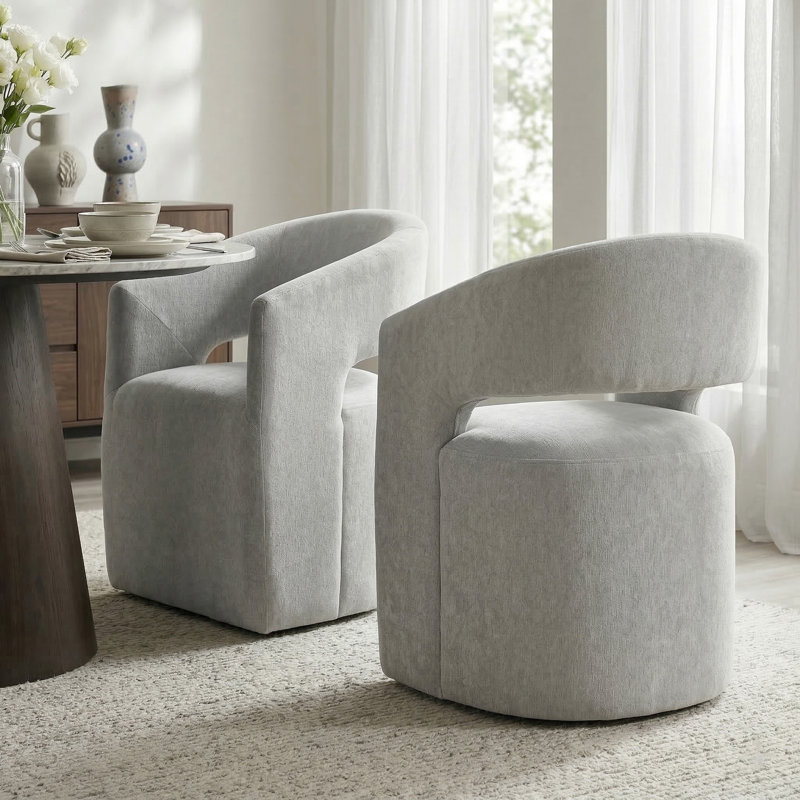 Chaise de salle à manger Roya, Gris
