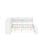 Lit de jour avec armoires de rangement, range-chaussures et ports USB, lit d'angle en bois-59631618