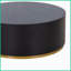 Table d'appoint ronde et moderne pour le salon, table d'appoint en bois aggloméré entièrement assemblée - noir