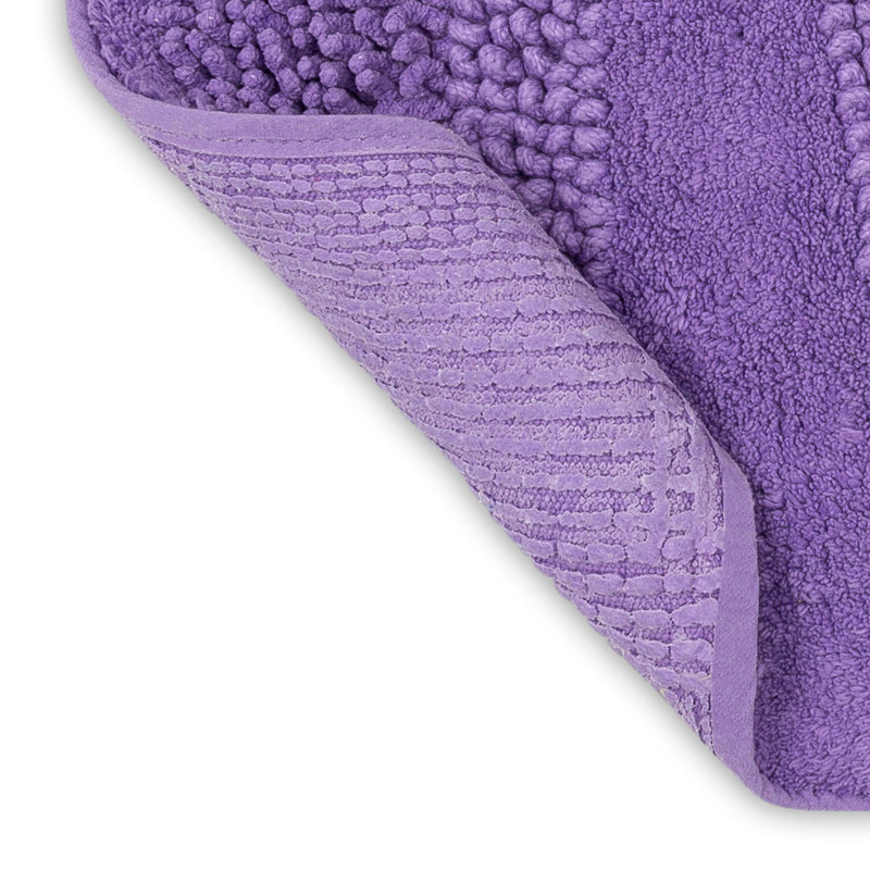 Tapis de bain lavable à la machine antidérapant Laverne, L 27 po x L 45 po, Fiesta orchidée
