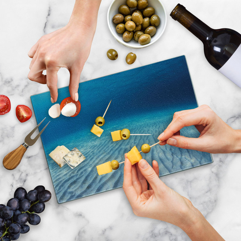 Planche à découper en verre trempé Ambesonne