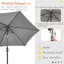 Parasol de marché 7,5 pi Blaise-364031072